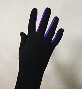 Перчатки из термоткани (с фиолетовой вставкой)