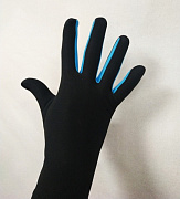 Перчатки из термоткани (с голубой вставкой)